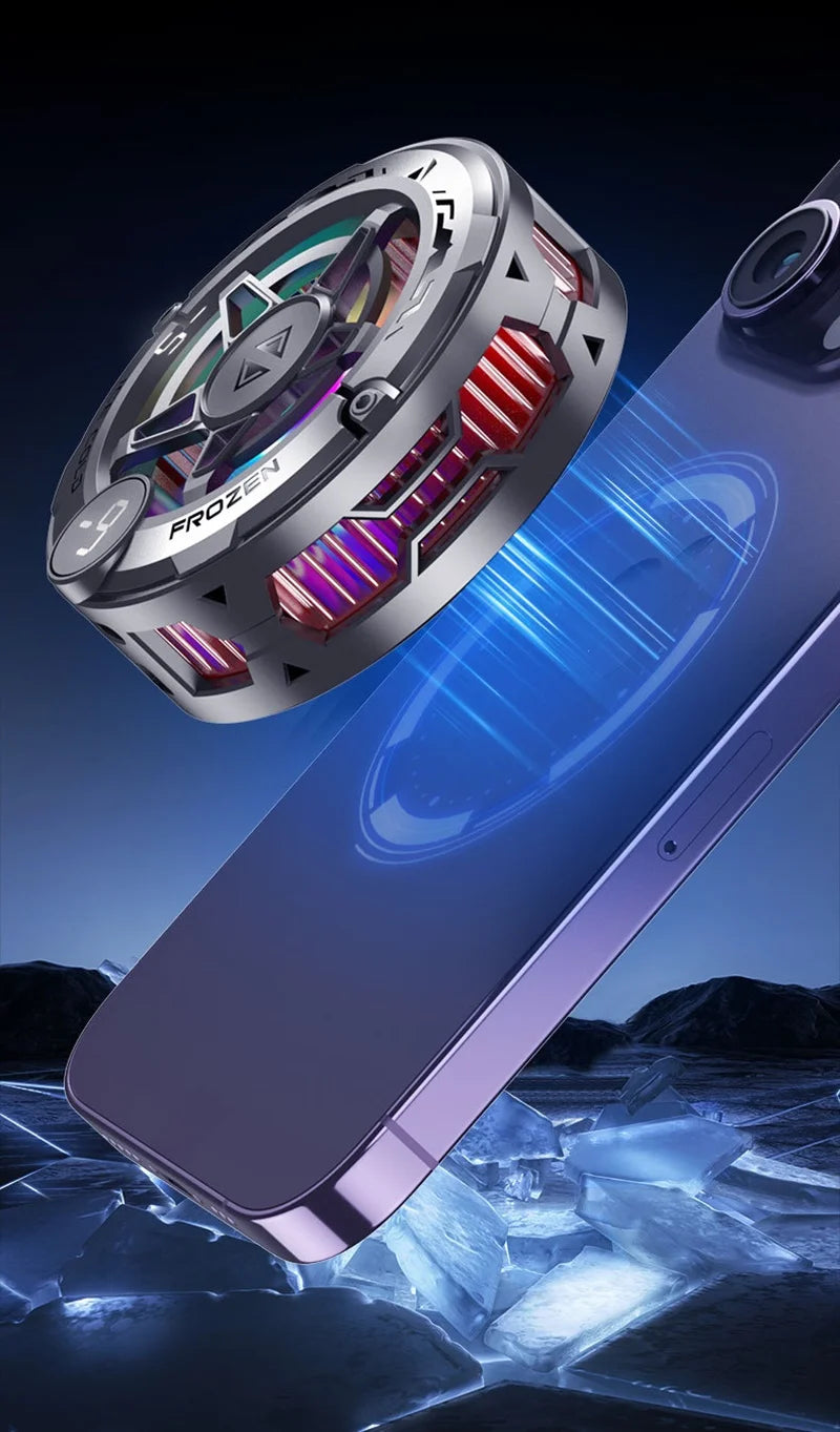 Nuvixo™ Magnetic Phone Cooler & Radiator with RGB Light