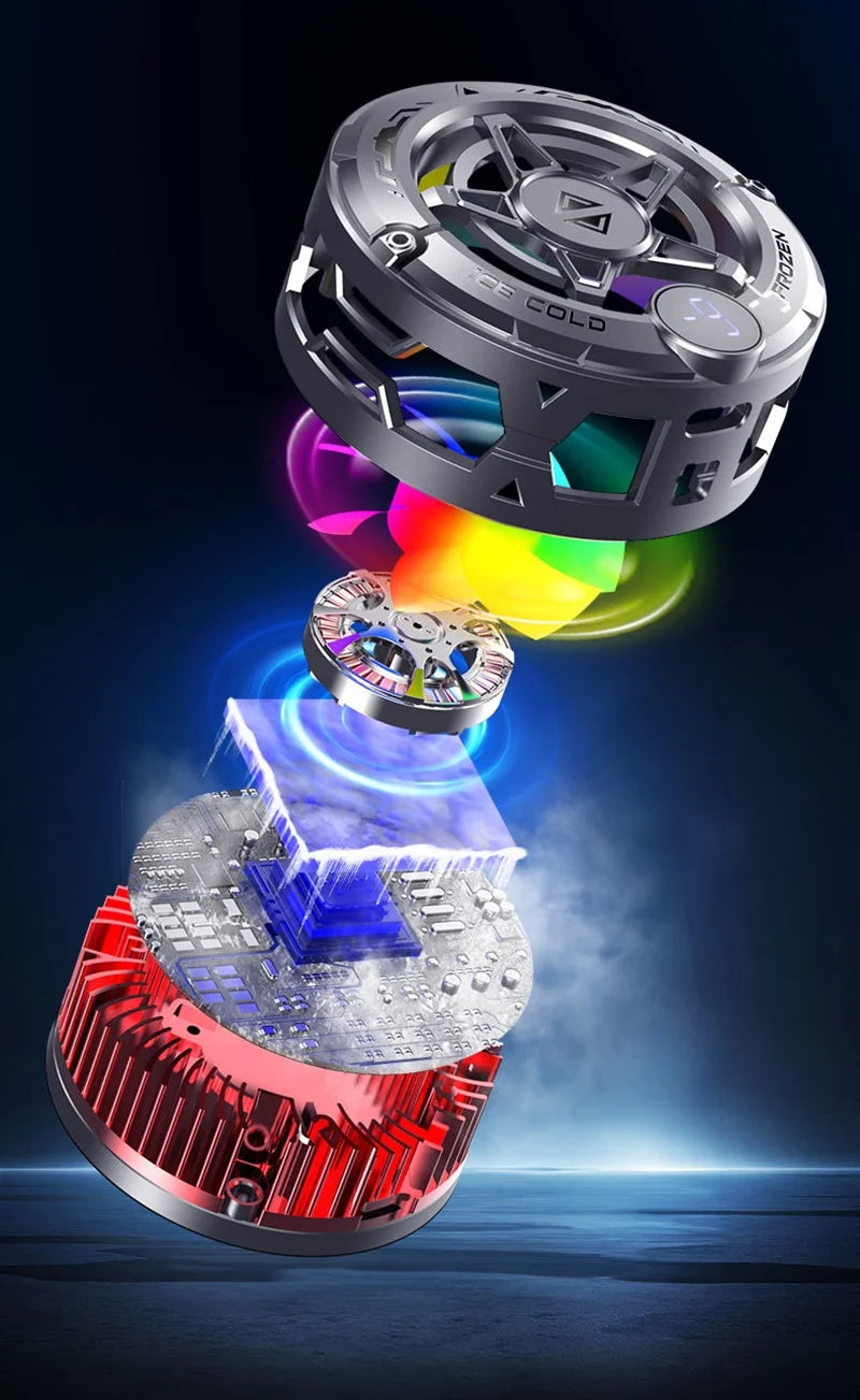 Nuvixo™ Magnetic Phone Cooler & Radiator with RGB Light
