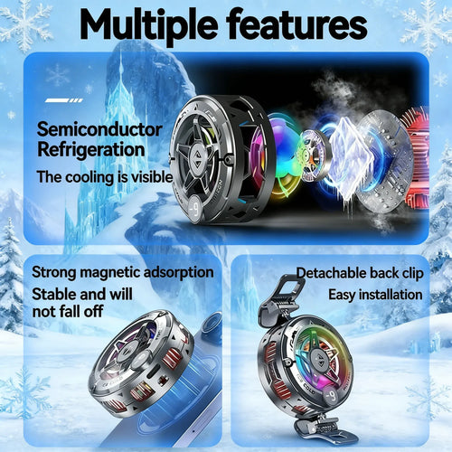 Nuvixo™ Magnetic Phone Cooler & Radiator with RGB Light